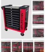 Servante Atelier Brumann 8 tiroirs 6 remplis + placard latéral + 2 clé dynamométrique – Image 15