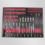 Servante Atelier Brumann 8 tiroirs 6 remplis + placard latéral + 2 clé dynamométrique – Image 9