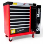 SERVANTE D'ATELIER KRAFTMULLER KM-9/7 ROUGE 296 OUTILS – Image 2
