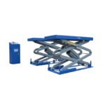 HBM Pont élévateur à ciseaux hydraulique intégré avec déverrouillement pneumatique 3 500 kg