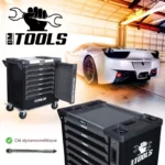 SERVANTE D'ATELIER BM TOOLS 9/7 MONSTER-EDITION-GREY 7 TIROIRS PLEINS, 1 PORTE & – Image 4